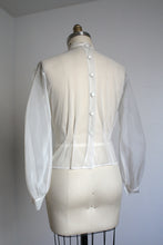 Load image into Gallery viewer, vintage 1950s spider web blouse {m}