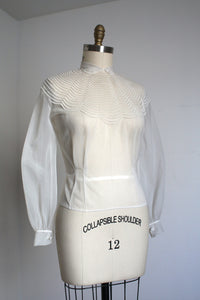 vintage 1950s spider web blouse {m}