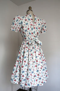 vintage 1930s strawberry dress {s}