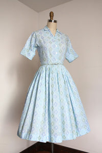 vintage 1950s shirtwaist dress {xs}