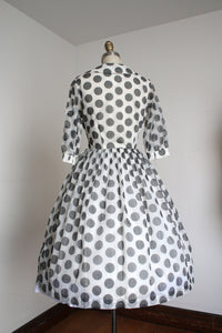 vintage 1950s polka dot dress {xs}