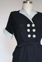 Load image into Gallery viewer, vintage 1940s rayon dress {m}