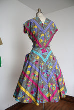 Load image into Gallery viewer, vintage 1950s floral sun dress {xs}