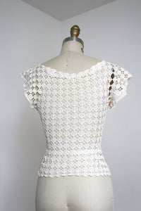 vintage 1940s lace blouse {xxs}