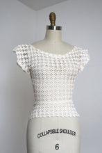 Load image into Gallery viewer, vintage 1940s lace blouse {xxs}
