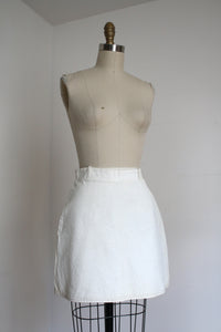 vintage 1960s VINYL mini skirt {s}