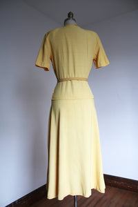 vintage 1940s yellow dress {s}