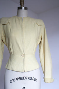 vintage 1940s yellow jacket {xs}
