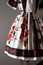 Load image into Gallery viewer, vintage 1960s Julie Miller rose print dress