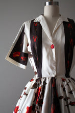 Load image into Gallery viewer, vintage 1960s Julie Miller rose print dress