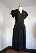 Load image into Gallery viewer, vintage 1940s novelty dress {xs}
