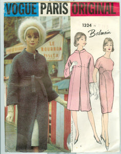 MARKED DOWN vintage 1960s Balmain design wool coat