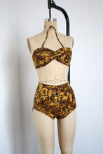 Load image into Gallery viewer, vintage 1950s Hawaiian bikini swimsuit