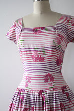 Load image into Gallery viewer, vintage 1950s Jerry Gilden floral dress