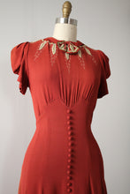 Load image into Gallery viewer, vintage 1930s rayon crepe dress