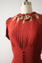 Load image into Gallery viewer, vintage 1930s rayon crepe dress
