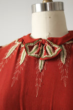 Load image into Gallery viewer, vintage 1930s rayon crepe dress