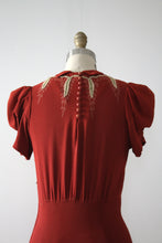Load image into Gallery viewer, vintage 1930s rayon crepe dress
