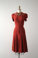 Load image into Gallery viewer, vintage 1930s rayon crepe dress