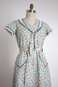 NOS vintage 1930s floral dress {L}