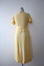 Load image into Gallery viewer, vintage 1930s NRA yellow dress
