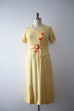 Load image into Gallery viewer, vintage 1930s NRA yellow dress