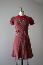 Load image into Gallery viewer, vintage 1940s red plaid dress