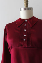 Load image into Gallery viewer, vintage 1930s satin blouse