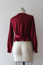 Load image into Gallery viewer, vintage 1930s satin blouse
