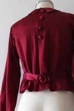 Load image into Gallery viewer, vintage 1930s satin blouse