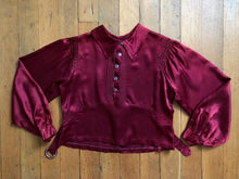 Load image into Gallery viewer, vintage 1930s satin blouse