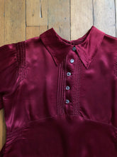 Load image into Gallery viewer, vintage 1930s satin blouse