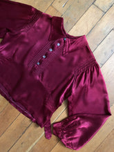 Load image into Gallery viewer, vintage 1930s satin blouse
