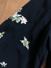 Load image into Gallery viewer, vintage 1930s black embroidered blouse