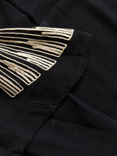 Load image into Gallery viewer, vintage 1930s art deco black dress