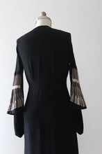 Load image into Gallery viewer, vintage 1930s art deco black dress