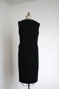MARKED DOWN vintage 1960s beaded cocktail dress {m}