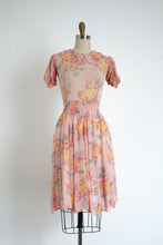 Load image into Gallery viewer, vintage 1930s pink floral dress