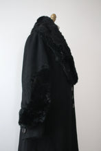 Load image into Gallery viewer, vintage 1930s black wool coat