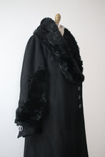 Load image into Gallery viewer, vintage 1930s black wool coat