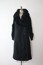 Load image into Gallery viewer, vintage 1930s black wool coat