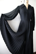 Load image into Gallery viewer, vintage 1970s black jumpsuit