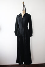 Load image into Gallery viewer, vintage 1970s black jumpsuit