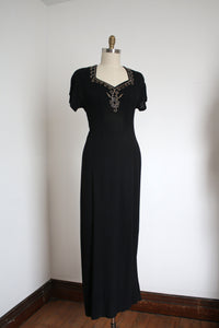 MARKED DOWN vintage 1940s evening dress set {m}