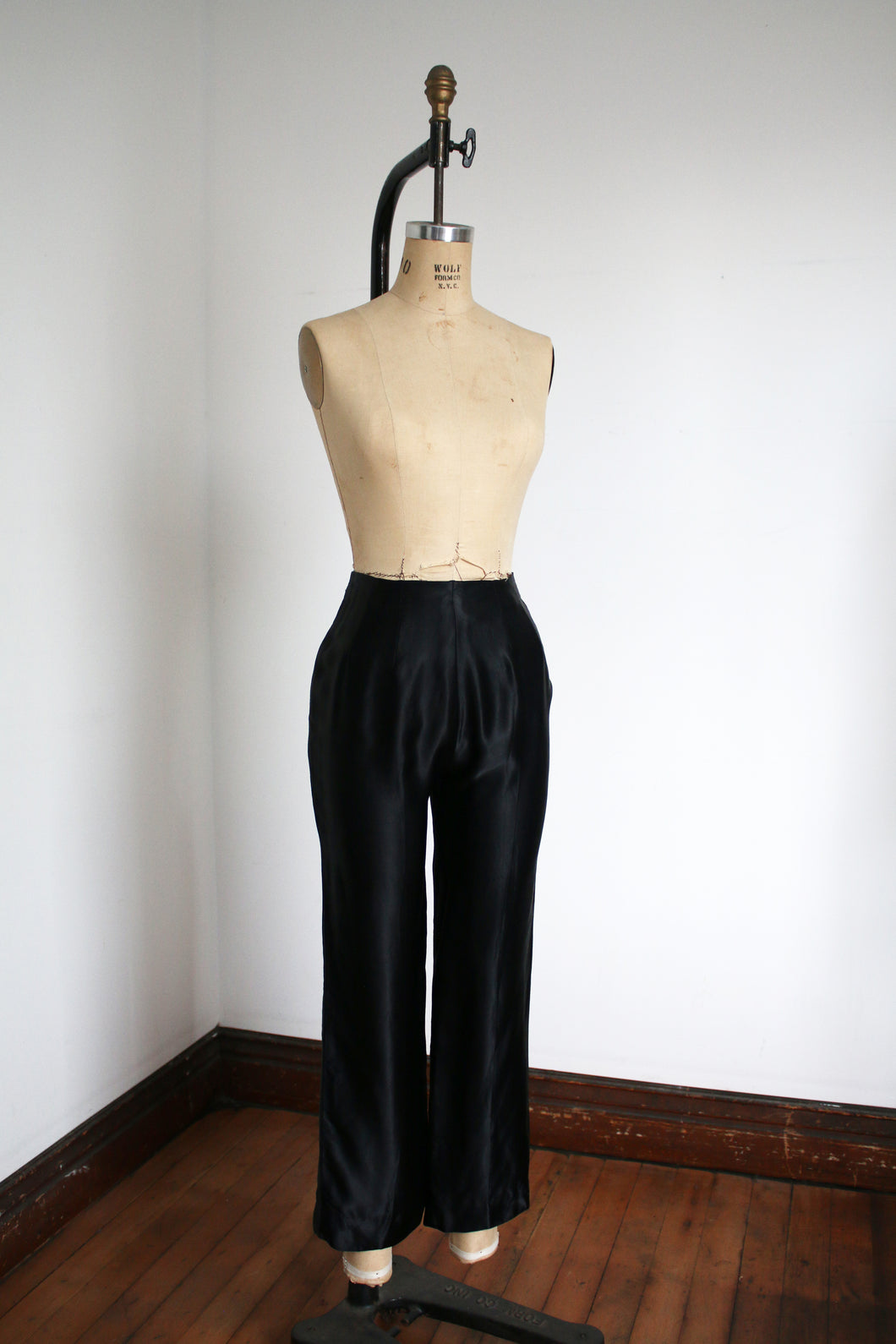 vintage 1960s black pants {s}