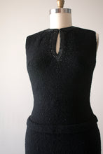 Load image into Gallery viewer, vintage 1950s Gene Shelly beaded knit dress