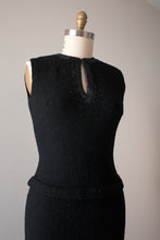 Load image into Gallery viewer, vintage 1950s Gene Shelly beaded knit dress
