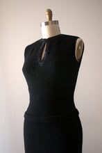 Load image into Gallery viewer, vintage 1950s Gene Shelly beaded knit dress