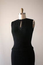 Load image into Gallery viewer, vintage 1950s Gene Shelly beaded knit dress