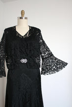 Load image into Gallery viewer, vintage 1930s lace dress set